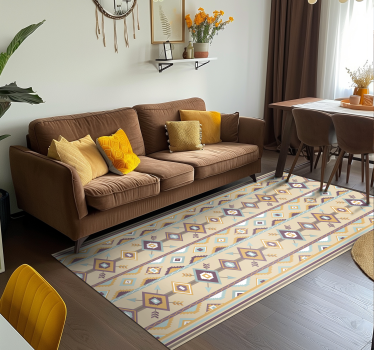 Vinyl Teppich beige ethnische berber - TenStickers