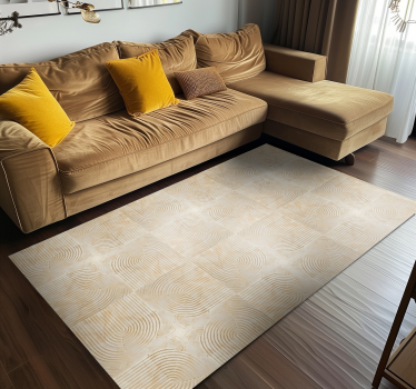Vinyl Teppich beige moderne bögen - TenStickers