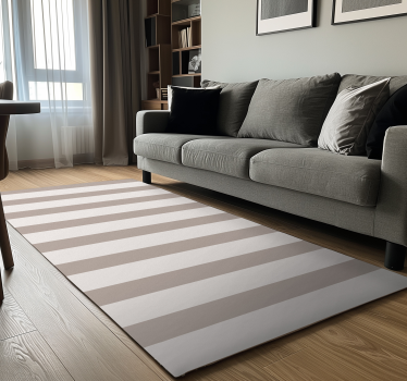 Vinyl Teppich beige streifen - TenStickers