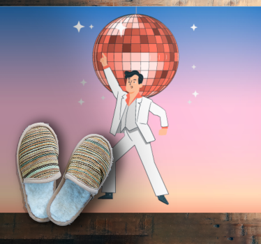 Vinyl Teppich kindlich tanzparty-stimmung - TenStickers