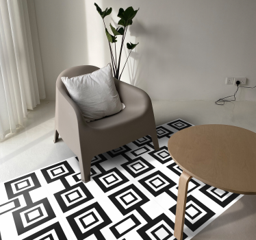 Vinyl Teppich geometrisch geometrisches quadratmuster - TenStickers