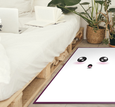 Vinyl Teppich Kinder süßes kawaii-gesicht - TenStickers