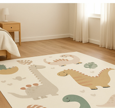 Vinyl Teppich kindlich beiges jura-design - TenStickers
