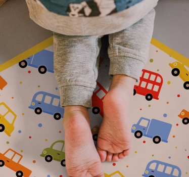 Vinyl Teppich kindlich spielerischer transport - TenStickers