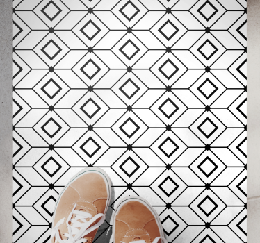 Vinyl Teppich Küche Athens geometrischer flieseneffekt - TenStickers