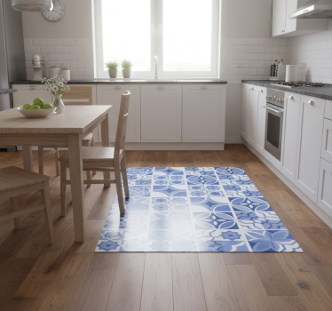 Vinyl teppich küche azulejos cindito fliesen - TenStickers