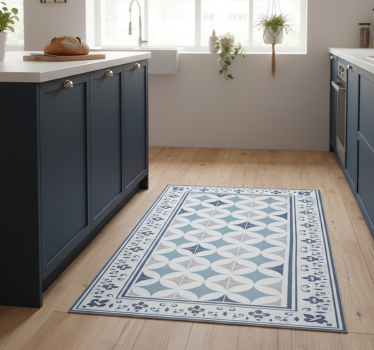 Vinyl teppich küche azure fliese - TenStickers