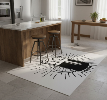 Vinyl teppich küche bierlicht - TenStickers