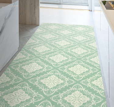 Elegantes Fliesenmuster Vinyl Teppich Küche - TenStickers