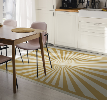 Vinyl Teppich Küche Sunburst teppich - TenStickers