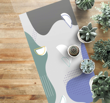 Vinyl teppich minimalistisch abstraktes design - TenStickers