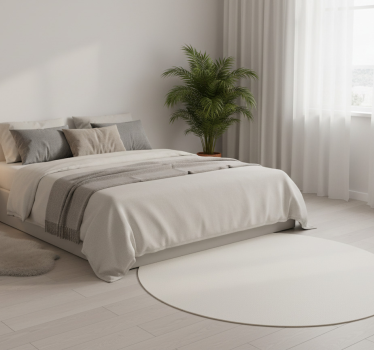 Vinyl teppich minimalistisch kreisform "cloud dancer" - TenStickers