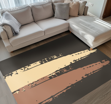 Vinyl teppich minimalistisch mit nordischem streifenmuster - TenStickers