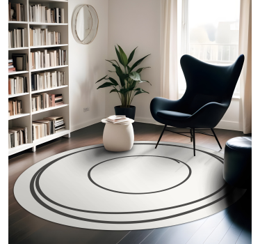 Vinyl teppich minimalistisch rosa kreismuster - TenStickers