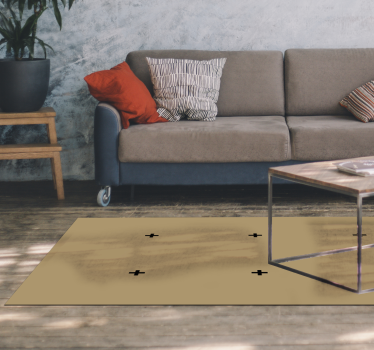 Vinyl Teppich minimalistisch schlichtes beiges design - TenStickers