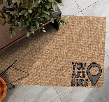 Vinyl Teppich minimalistisch sie sind hier - TenStickers