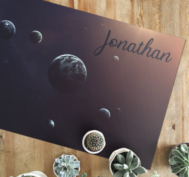 Vinyl Teppich Jugendzimmer himmlisches design mit namen - TenStickers