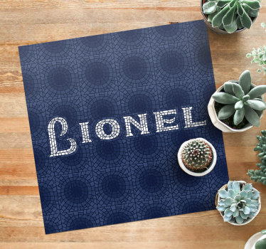 Vinyl Teppich mit Namen kundenspezifische geotextur - TenStickers