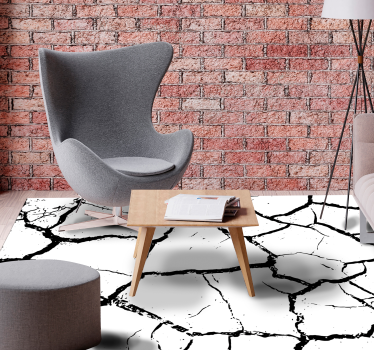 Vinyl Teppich Steinoptik rissige erde - TenStickers