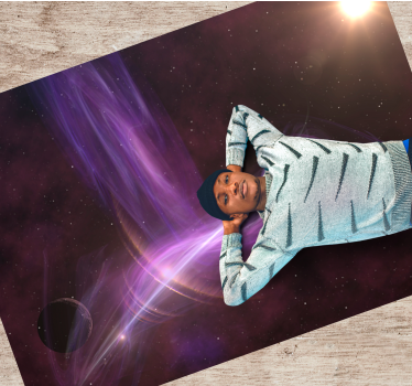 Vinyl Teppich kindlich galaktische traumlandschaft - TenStickers