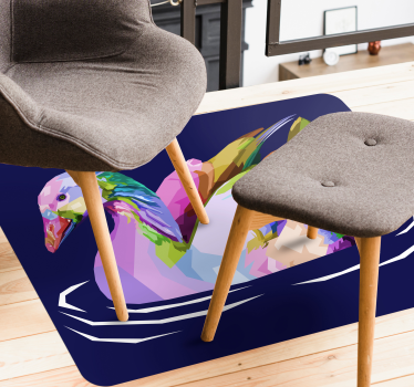 Vinyl Teppich Tiere abstrakte entenkunst - TenStickers