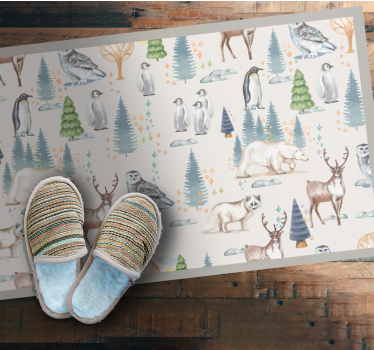 Vinyl Teppich Tiere arktische tierwelt - TenStickers