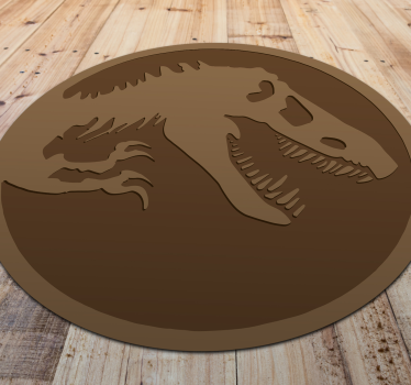 Vinyl Teppich Tiere darstellung eines dinosaurierfossils - TenStickers