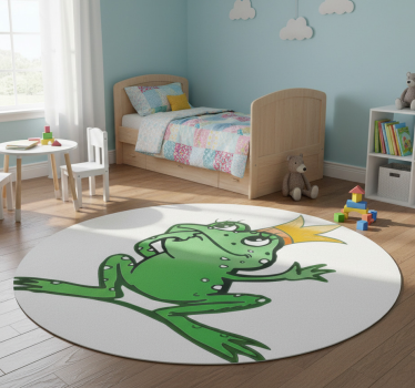 Vinyl teppich tiere königliche frosch - TenStickers