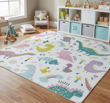 Vinyl teppich tiere dinosaurier kallax - TenStickers