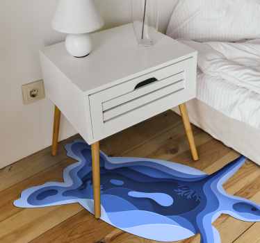 Vinyl Teppich Tiere form einer meeresschildkröte - TenStickers