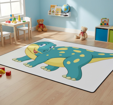 Vinyl teppich tiere fröhlicher animierter dinosaurier - TenStickers