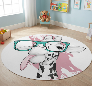 Vinyl teppich tiere giraffen spritzer - TenStickers