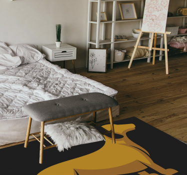 Vinyl Teppich Tiere hunde-silhouette - TenStickers