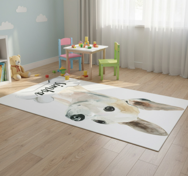 Vinyl teppich tiere hund mit namen - TenStickers
