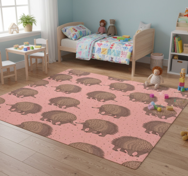 Vinyl teppich tiere igel muster hintergrund - TenStickers