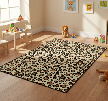 Vinyl teppich tiere im klassischen leopardenmuster - TenStickers