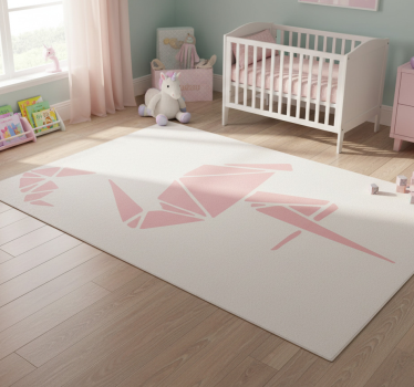 Vinyl teppich tiere im stilvollen flamingo design - TenStickers