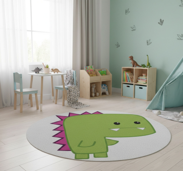 Vinyl teppich tiere green minisaurio - TenStickers