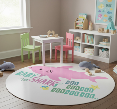 Vinyl teppich tiere mit baby shark liedtext - TenStickers