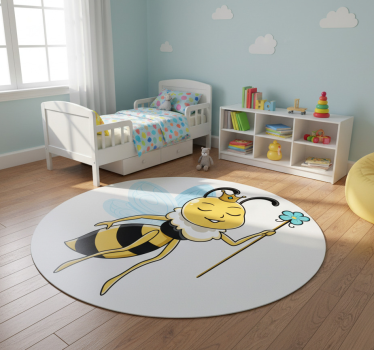 Vinyl teppich tiere mit königlichem bienenmotiv - TenStickers