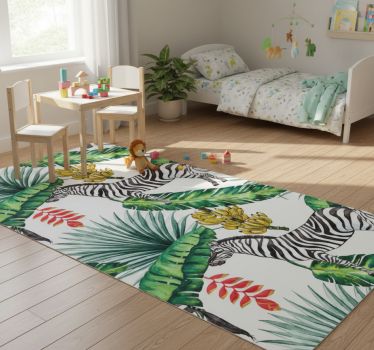 Vinyl teppich tiere mit naturmuster - TenStickers