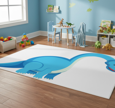 Vinyl teppich tiere mit niedlicher dinosaurierfigur - TenStickers