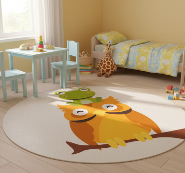 Vinyl teppich tiere mit verspielten tierfiguren - TenStickers