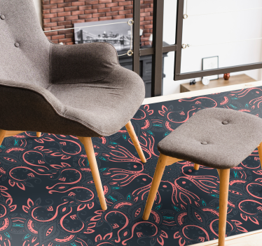 Vinyl Teppich Tiere paisley-oktopus - TenStickers