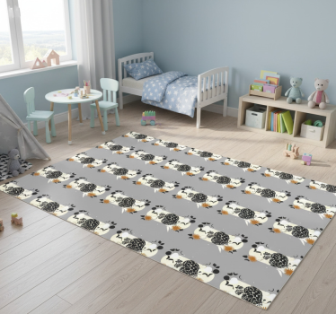 Vinyl teppich tiere schwarzleopard unter mondmotiv - TenStickers
