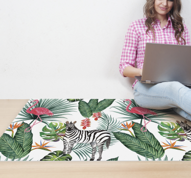 Vinyl Teppich Tiere tropische tierwelt - TenStickers