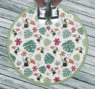 Vinyl Teppich Tiere tropisches tukan-motiv - TenStickers