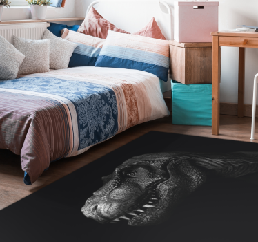 Vinyl Teppich Tiere tyrannosaurus-porträt - TenStickers