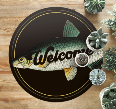Vinyl Teppich Tiere willkommen fisch eingang - TenStickers