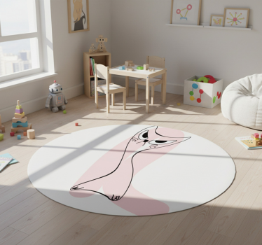 Vinyl teppich tiere wütende silhouette - TenStickers